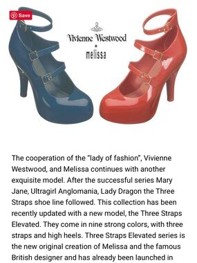 Rare Melissa Vivienne Westwood Anglomania 3 strap heels copper 8 us